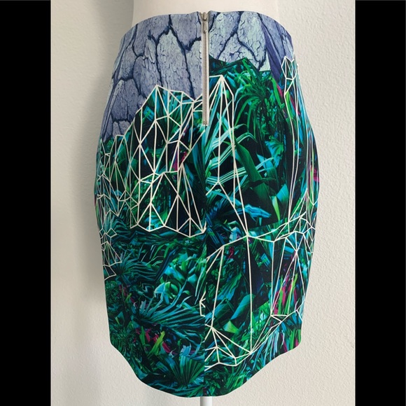 Climate Change Couture Dion Lee Botanical Geometric Hidden Lines Skirt Sz US4 - Picture 5 of 16